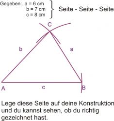 Dreiecke konstruieren - B (SSS)