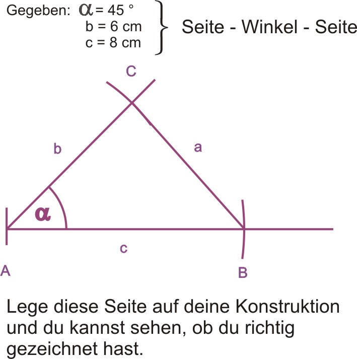 Dreiecke konstruieren - A (SWS)
